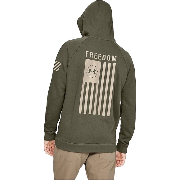 Under Armour Freedom Flag Rival Hoodie - Picture 1 of 10